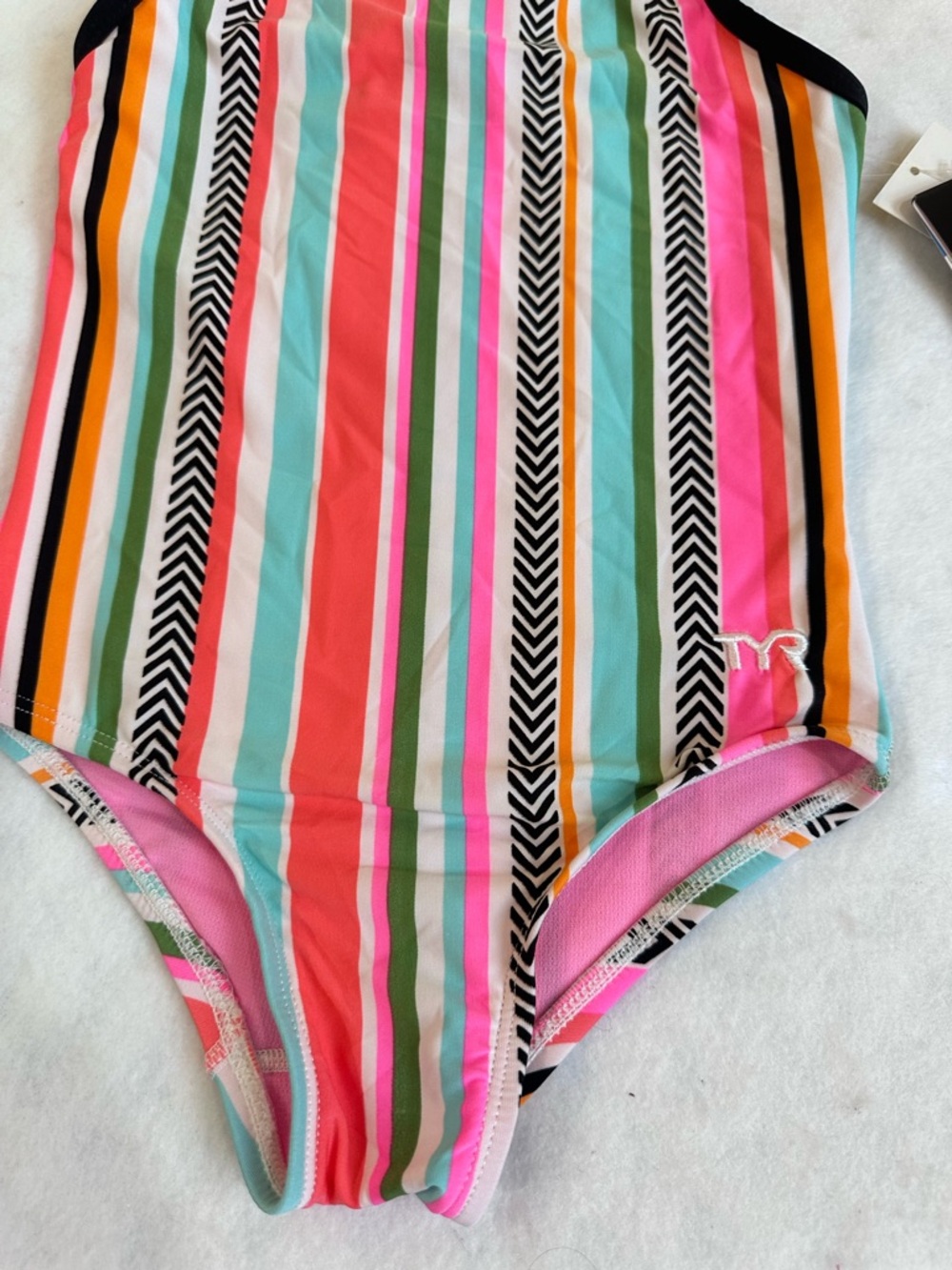 Girl’s Stripped TYR Swimsuit - Picture 7 of 8
